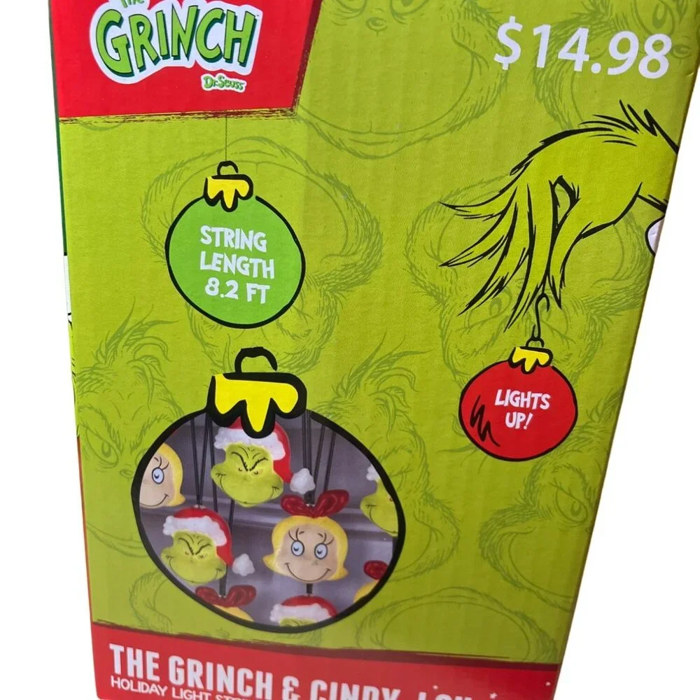 The Grinch & Cindy-lou Holiday Light String